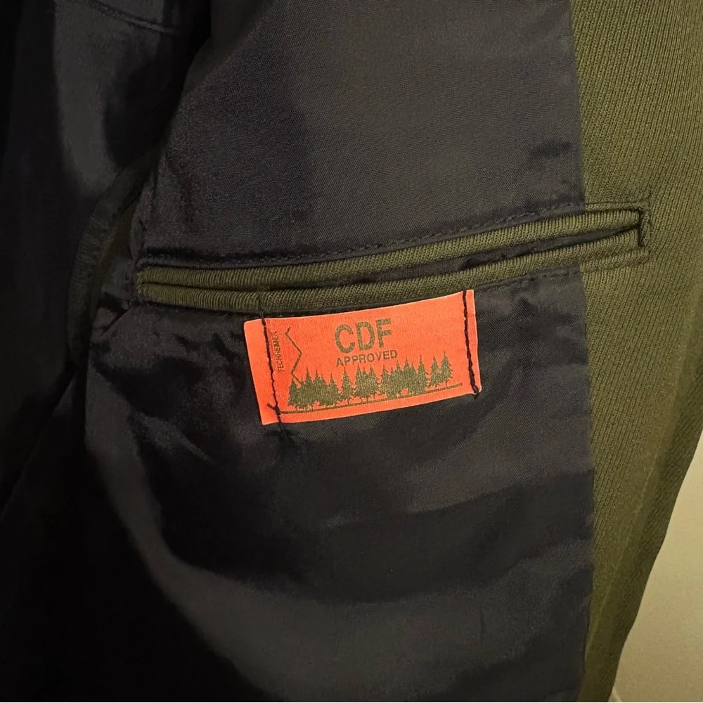 Vintage Fechheimer CDF Approved Utility Jacket Men's 42L Olive‎ Green Military